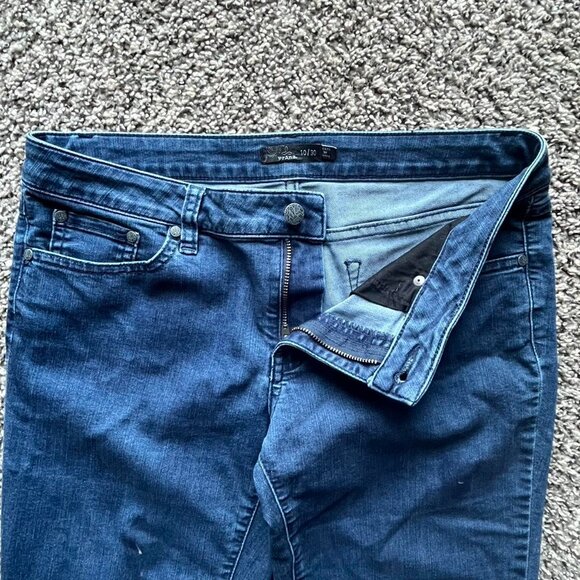 Prana Dark Wash Skinny Jeans, Business Casual Jeans, Women's 10 Denim Jeans - Picture 4 of 8